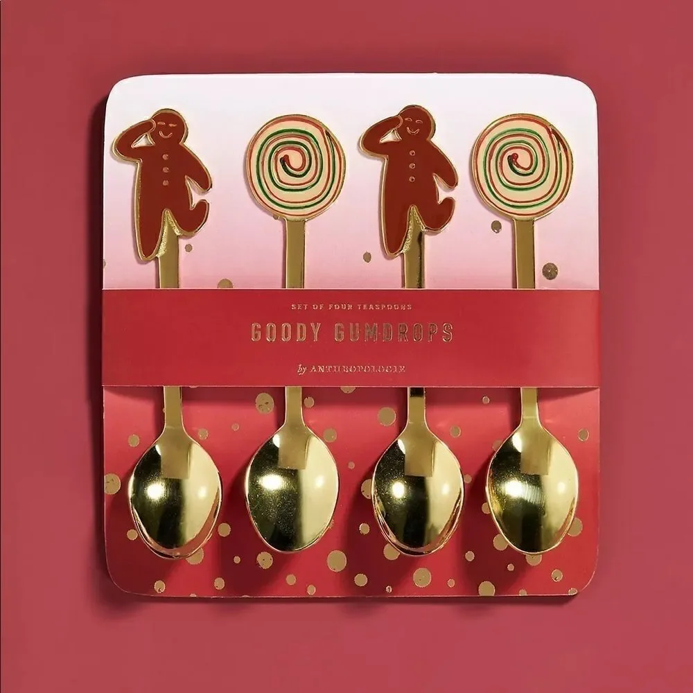 Set of 4 Goody Gumpdrops Teaspoons by Anthropologie